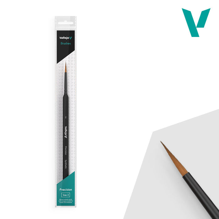 Vallejo Hobby Brushes: Precision - Synthetic - Size 2 - for just $6.49! 