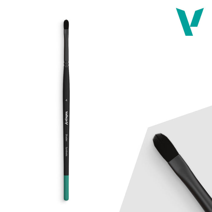 Vallejo Hobby Brushes: Shader - Synthetic - No. 4 - for just $5.49! 