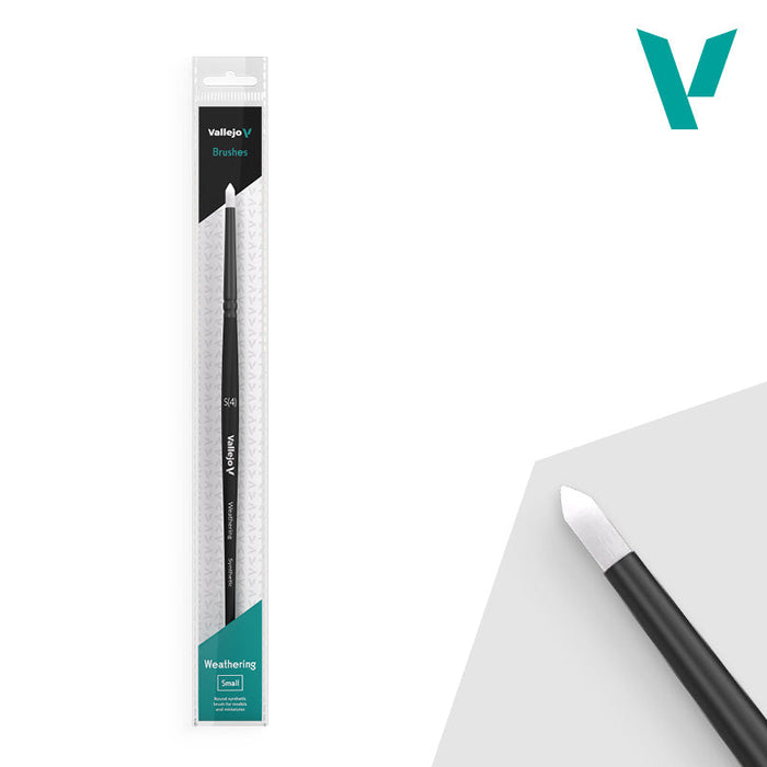 Vallejo Hobby Brushes: Round Weathering - Synthetic - Small - for just $4.99! 