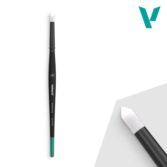 Vallejo Hobby Brushes: Round Weathering - Synthetic - Large - for just $6.99! 