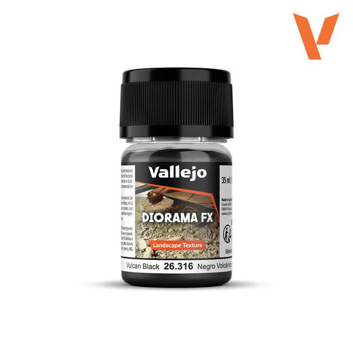 Vallejo Diorama FX: Landscape Texture - Vulcan Black - 0.1-0.6 mm - for just $5.49! 