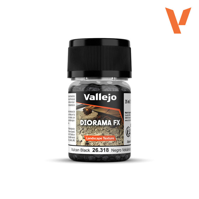 Vallejo Diorama FX: Landscape Texture - Vulcan Black - 2-5mm - for just $5.49! 