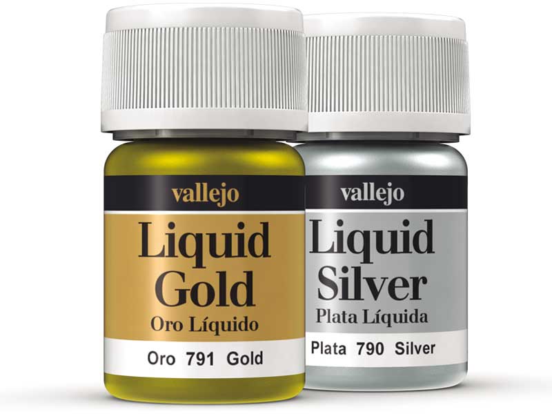 Vallejo - Liquid Gold Metallics - 35ml. - for just $5.99! 