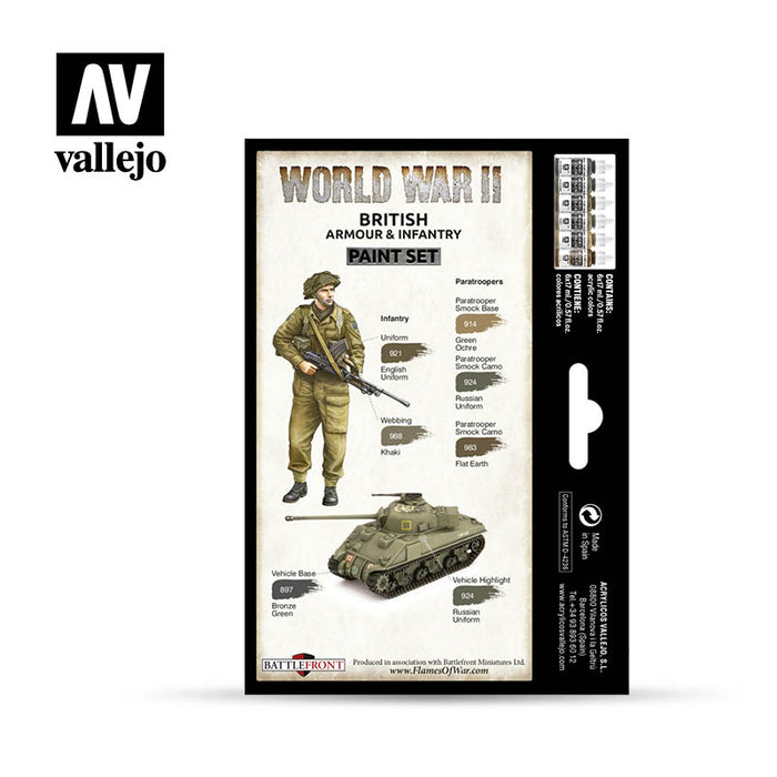 Model Color: WWII Paint Set - British Armour & Infantry - for just $19.95! 
