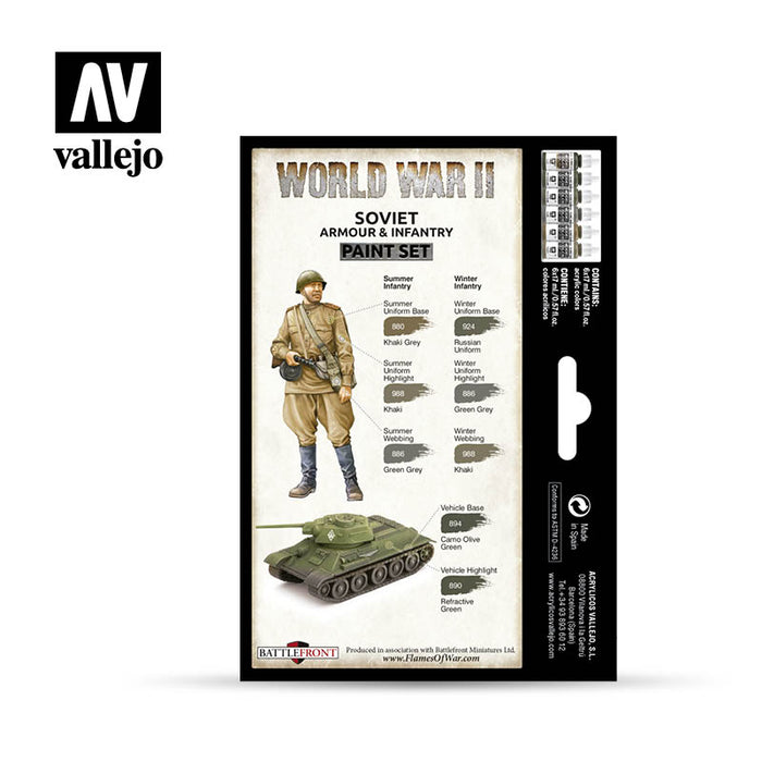 Model Color: WWII Paint Set - Soviet Armour & Infantry - for just $19.95! 