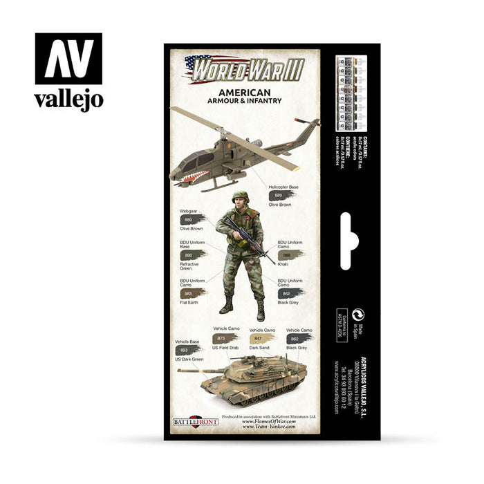 Model Color: WWIII Paint Set - American Armour & Infantry - for just $26.95! 