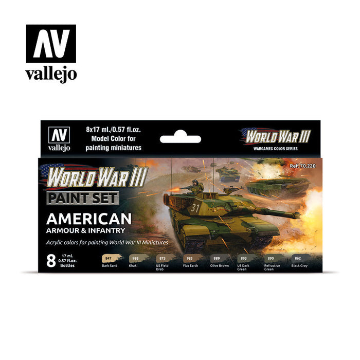 Model Color: WWIII Paint Set - American Armour & Infantry - for just $26.95! 
