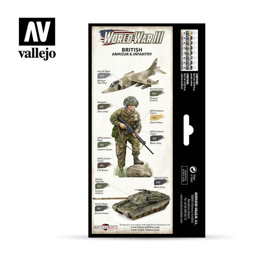 Model Color: WWIII Paint Set - British Armour & Infantry - for just $28.99! 