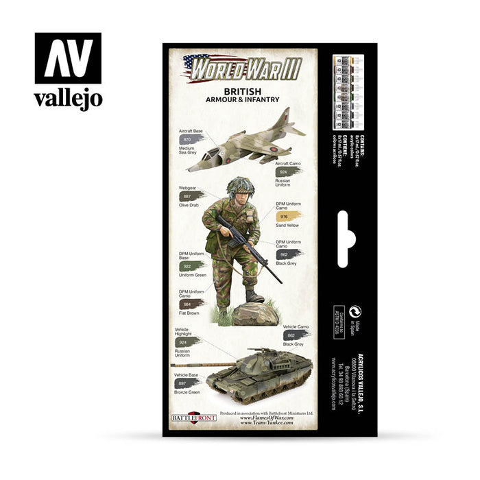 Model Color: WWIII Paint Set - British Armour & Infantry - for just $28.99! 