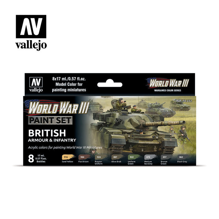 Model Color: WWIII Paint Set - British Armour & Infantry - for just $28.99! 