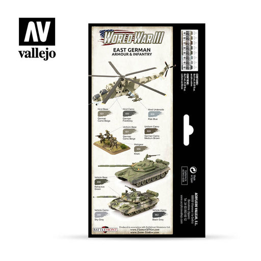 Model Color: WWIII Paint Set - East German Armour & Infantry - for just $26.95! 