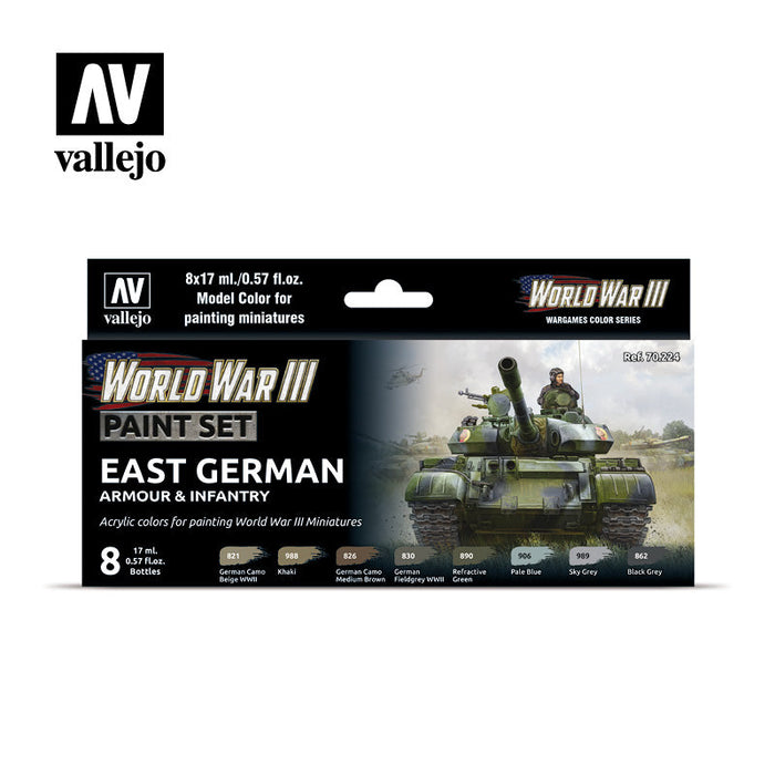 Model Color: WWIII Paint Set - East German Armour & Infantry - for just $26.95! 