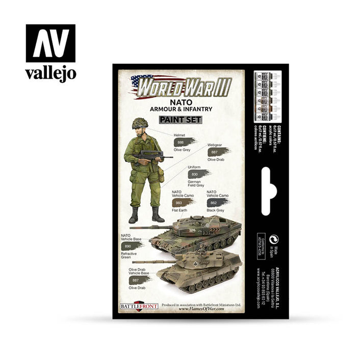 Model Color: WWIII Paint Set - NATO Armour & Infantry - for just $19.95! 