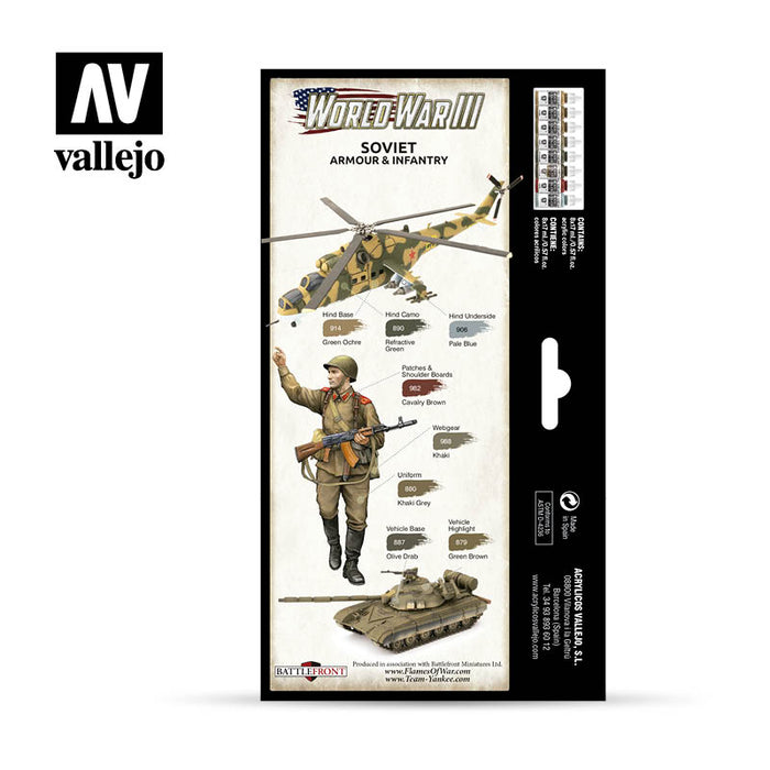 Model Color: WWIII Paint Set - Soviet Armour & Infantry - for just $26.95! 