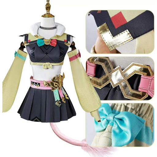 Varesa Genshin Cosplay Costume Set – Kawaii Skirt Wig Tail Outfit - for just $62.95! 