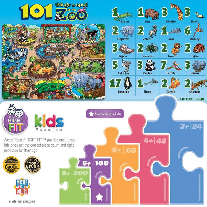 101 Things to Spot at the Zoo - 101 Piece Jigsaw Puzzle - for just $12.99! 