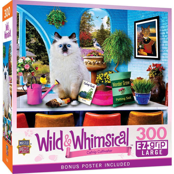 Wild & Whimsical - Catnip Cultivator 300 Piece EZ Grip Jigsaw Puzzle - for just $9.99! 