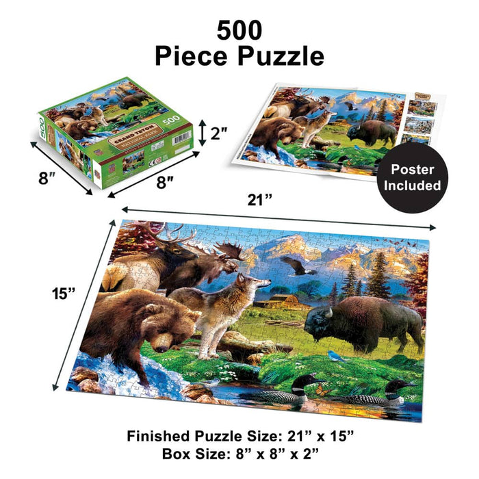 Grand Teton National Park 500 Piece Jigsaw Puzzle - for just $14.99! 