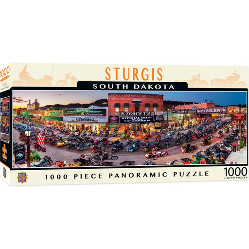 Sturgis, South Dakota 1000 Piece Panoramic Jigsaw Puzzle - Just $19.99! Shop now at Retro Gaming of Denver