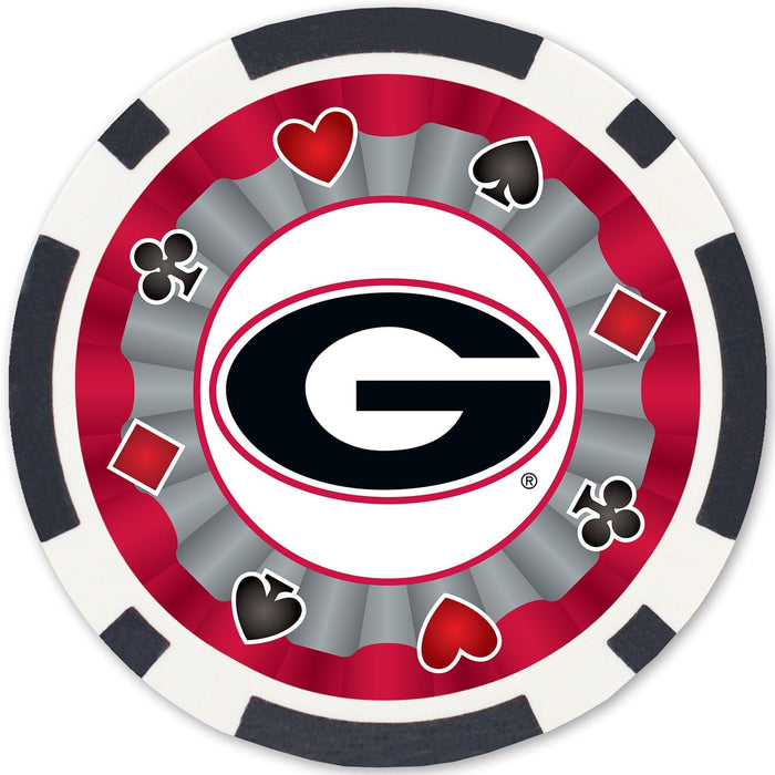 Georgia Bulldogs 100 Piece Poker Chips - for just $29.99! 