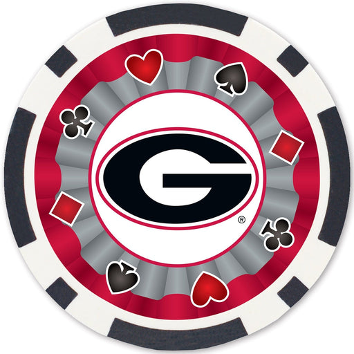 Georgia Bulldogs 100 Piece Poker Chips - for just $24.99! 