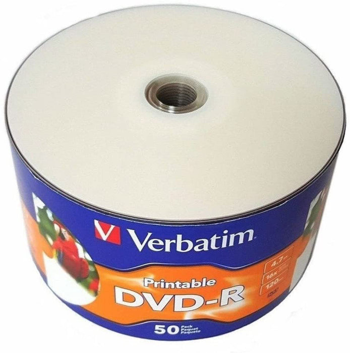 Verbatim 16X DVD-R 4.7GB White Inkjet Hub (Shrink Wrap) [Discontinued] - for just $17.95! 