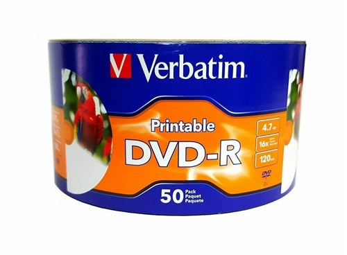 Verbatim 16X DVD-R 4.7GB White Inkjet Hub (Shrink Wrap) [Discontinued] - for just $17.95! 