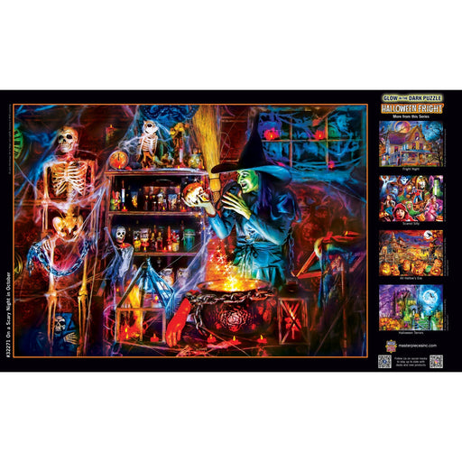 Glow in the Dark - On a Scary Night in October 500 Piece Jigsaw Puzzle - Just $14.99! Shop now at Retro Gaming of Denver