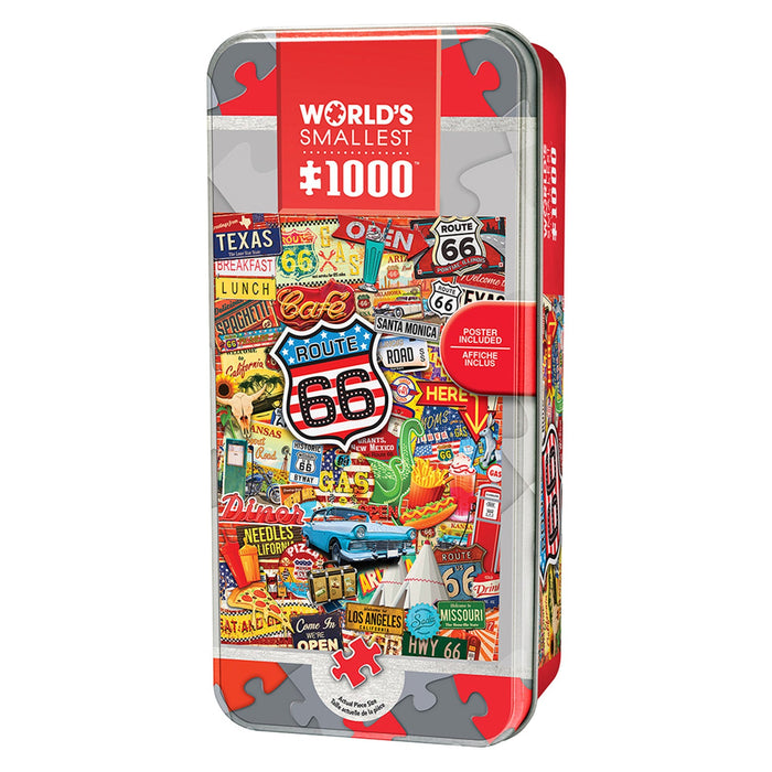 World's Smallest - Route 66 1000 Piece Jigsaw Puzzle - Just $14.99! Shop now at Retro Gaming of Denver