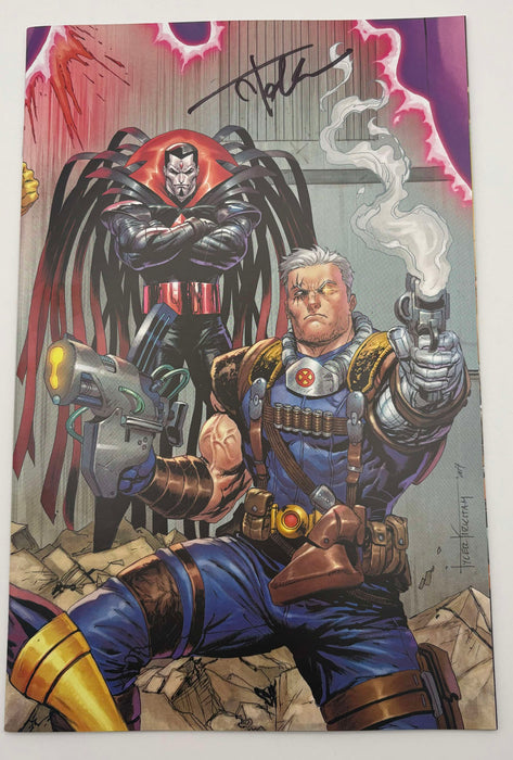 [Signed by Tyler Kirkham] Cable: Love & Chrome #1 Unknown Comics Tyler Kirkham Connecting Cover Exclusive Virgin Var (08/16/2025) [IN STOCK] - for just $40! 