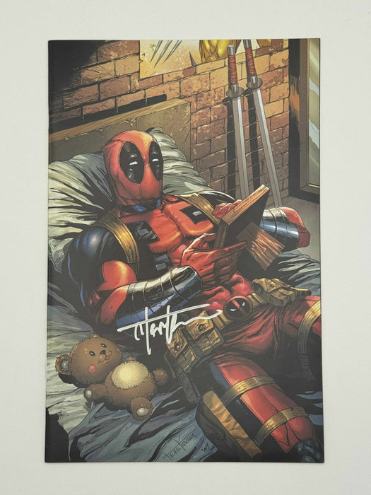 [Signed by Tyler Kirkham] DEADPOOL & WOLVERINE WWIII #1 Kirkham Unknown EXCL Virgin - for just $40! 