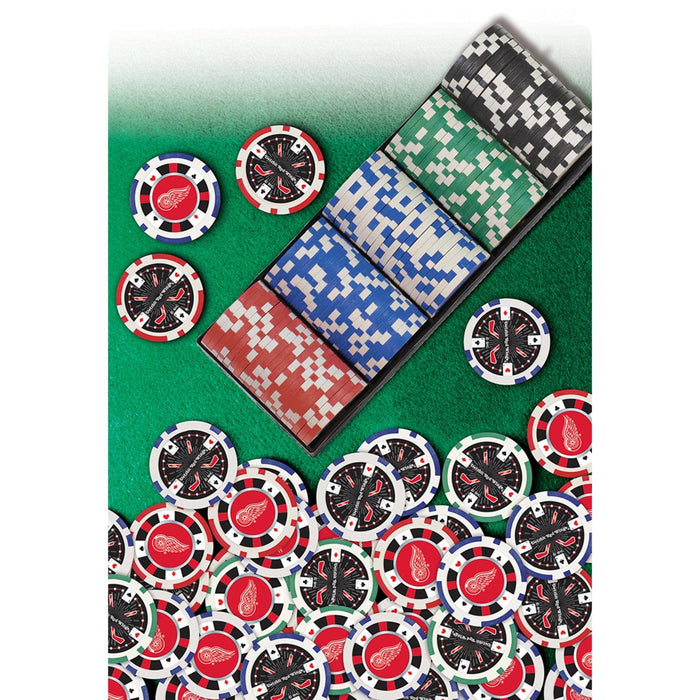 Detroit Red Wings 100 Piece Poker Chips - for just $19.99! 