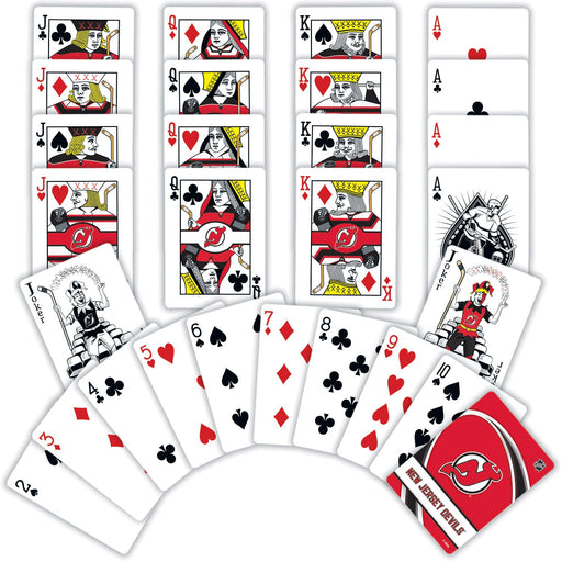 New Jersey Devils Playing Cards - 54 Card Deck - Premium Dice & Cards Sets - Just $6.99! Shop now at Retro Gaming of Denver