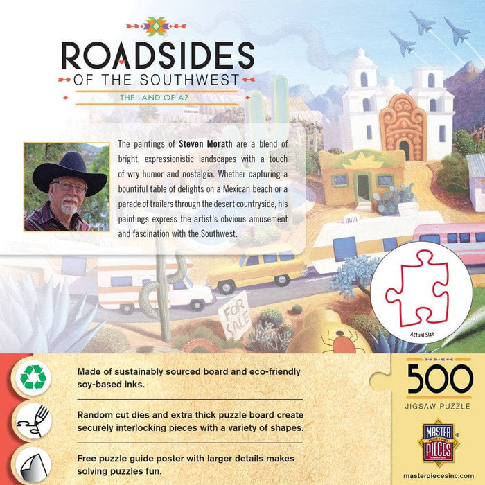 Roadsides of the Southwest - Land of AZ 500 Piece Jigsaw Puzzle - for just $14.99! 