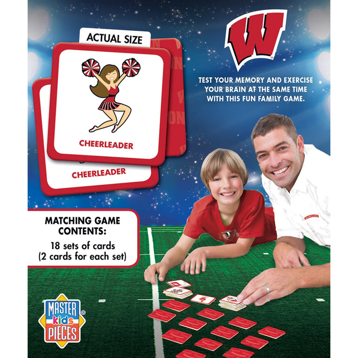 Wisconsin Badgers Matching Game - Premium Card Games - Just $12.99! Shop now at Retro Gaming of Denver