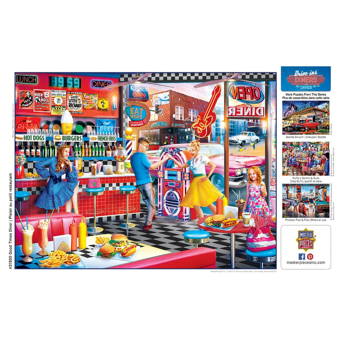 Drive-Ins, Diners & Dives - Good Times Diner 550 Piece Jigsaw Puzzle - for just $14.99! 