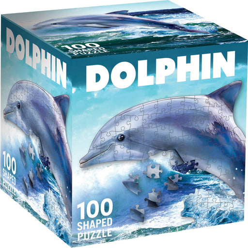 Dolphin 100 Piece Shaped Jigsaw Puzzle - Just $7.99! Shop now at Retro Gaming of Denver