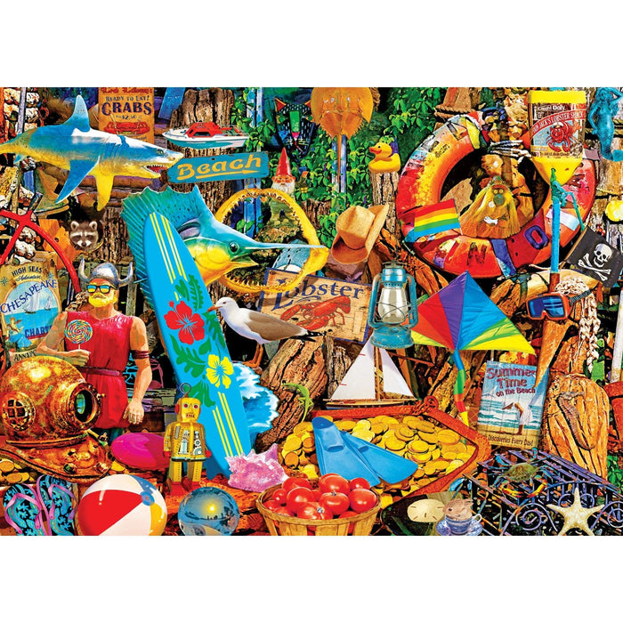 Flashbacks - Beach Time Flea Market 1000 Piece Jigsaw Puzzle - for just $10.99! 