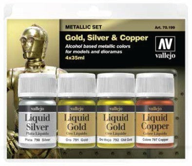 Model Color Set: Liquid Gold Set 4 (4) (35ml) - for just $23.95! 