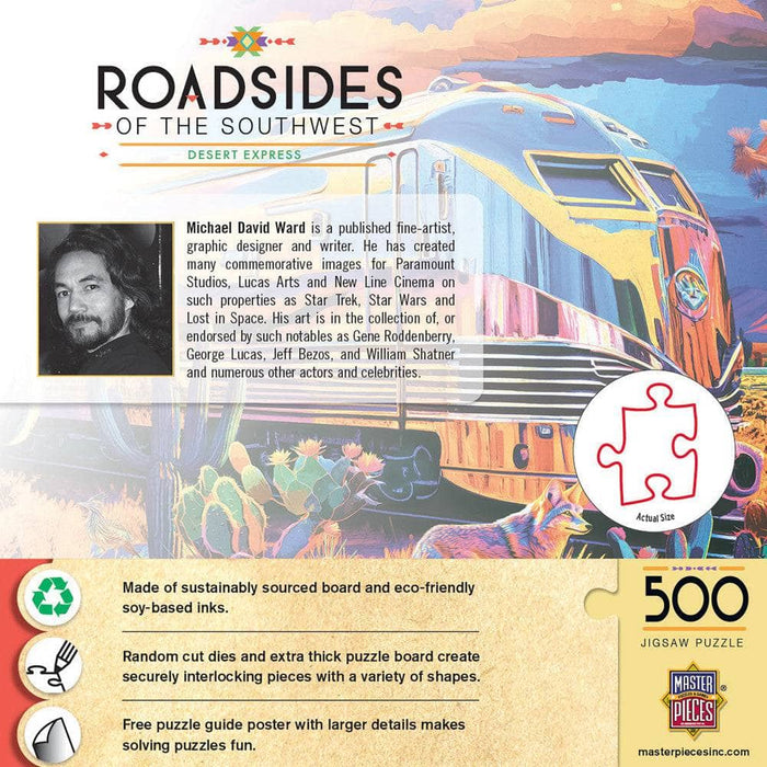 Roadsides of the Southwest - Desert Express 500 Piece Jigsaw Puzzle - for just $14.99! 