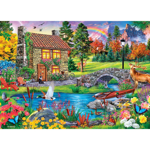 Retreats - Stoney Brook Cottage 1000 Piece Jigsaw Puzzle - Premium 1000 Piece - Just $12.99! Shop now at Retro Gaming of Denver