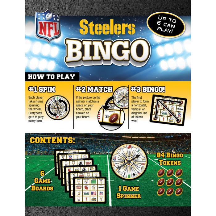 Pittsburgh Steelers Bingo Game - Just $9.99! Shop now at Retro Gaming of Denver