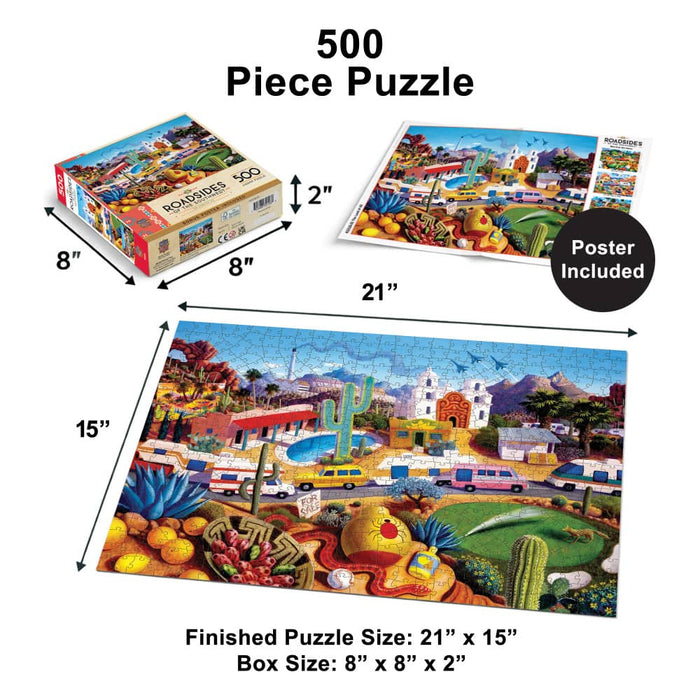 Roadsides of the Southwest - Land of AZ 500 Piece Jigsaw Puzzle - for just $14.99! 