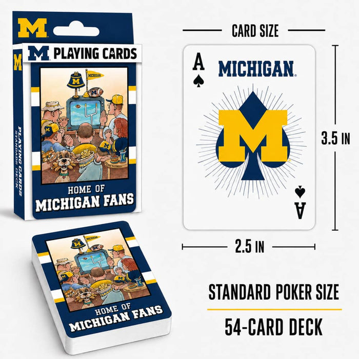 Michigan Wolverines Fan Deck Playing Cards - 54 Card Deck - for just $7.99! 