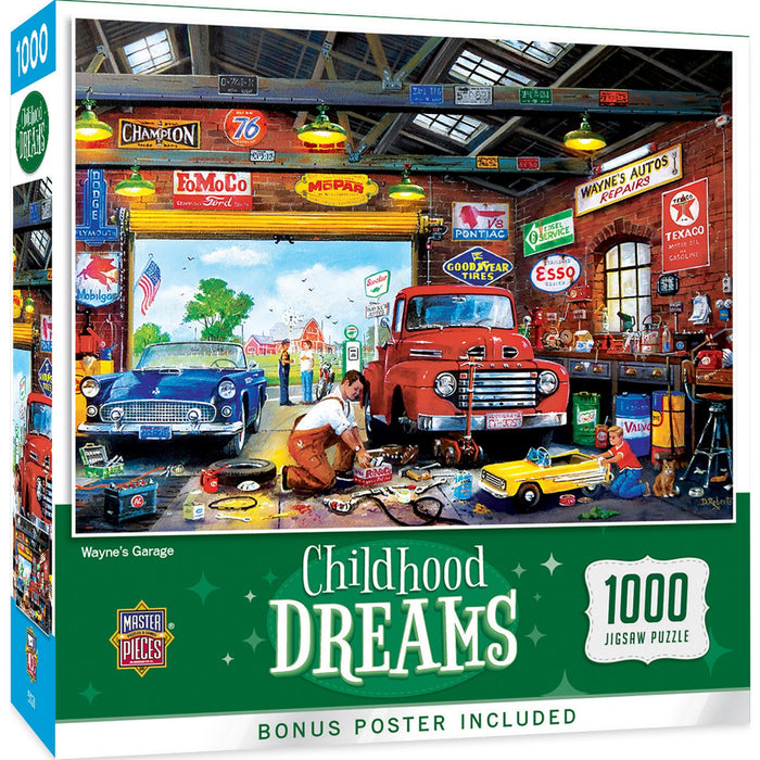 Childhood Dreams - Wayne's Garage 1000 Piece Jigsaw Puzzle - Just $16.99! Shop now at Retro Gaming of Denver