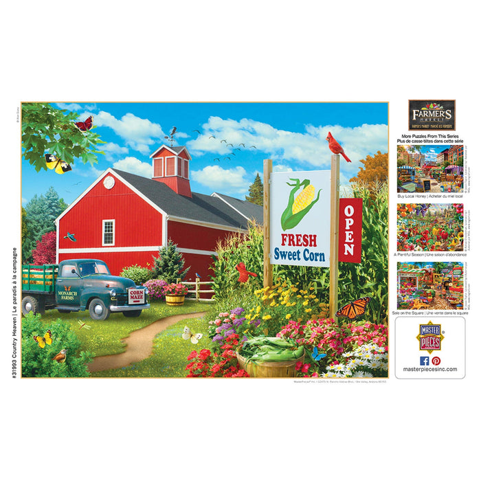 Farmer's Market - Country Heaven 750 Piece Jigsaw Puzzle - Just $14.99! Shop now at Retro Gaming of Denver