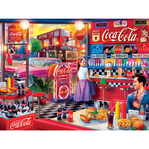 Coca-Cola - Soda Fountain 300 Piece EZ Grip Jigsaw Puzzle - Just $14.99! Shop now at Retro Gaming of Denver