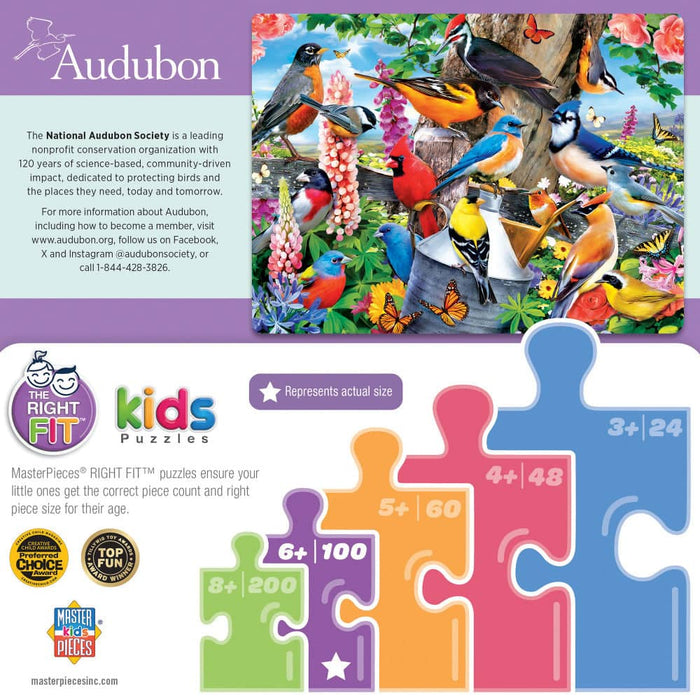 Audubon - Spring Gathering 100 Piece Jigsaw Puzzle - for just $12.99! 