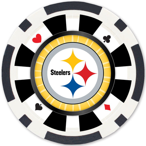 Pittsburgh Steelers 100 Piece Poker Chips - Just $29.99! Shop now at Retro Gaming of Denver