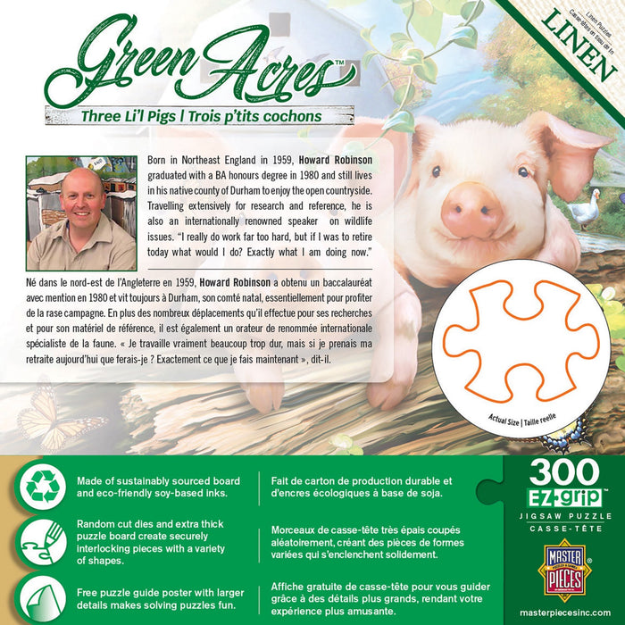 Green Acres - Three Lil' Pigs 300 Piece EZ Grip Jigsaw Puzzle - Just $14.99! Shop now at Retro Gaming of Denver